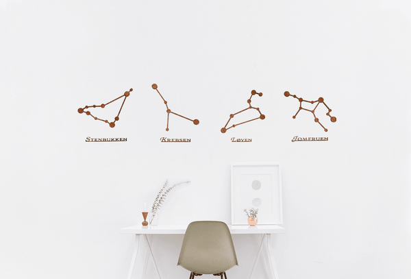 Stjernetegn i træ med personlig betydning