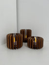 Lysestager i eg cylinder