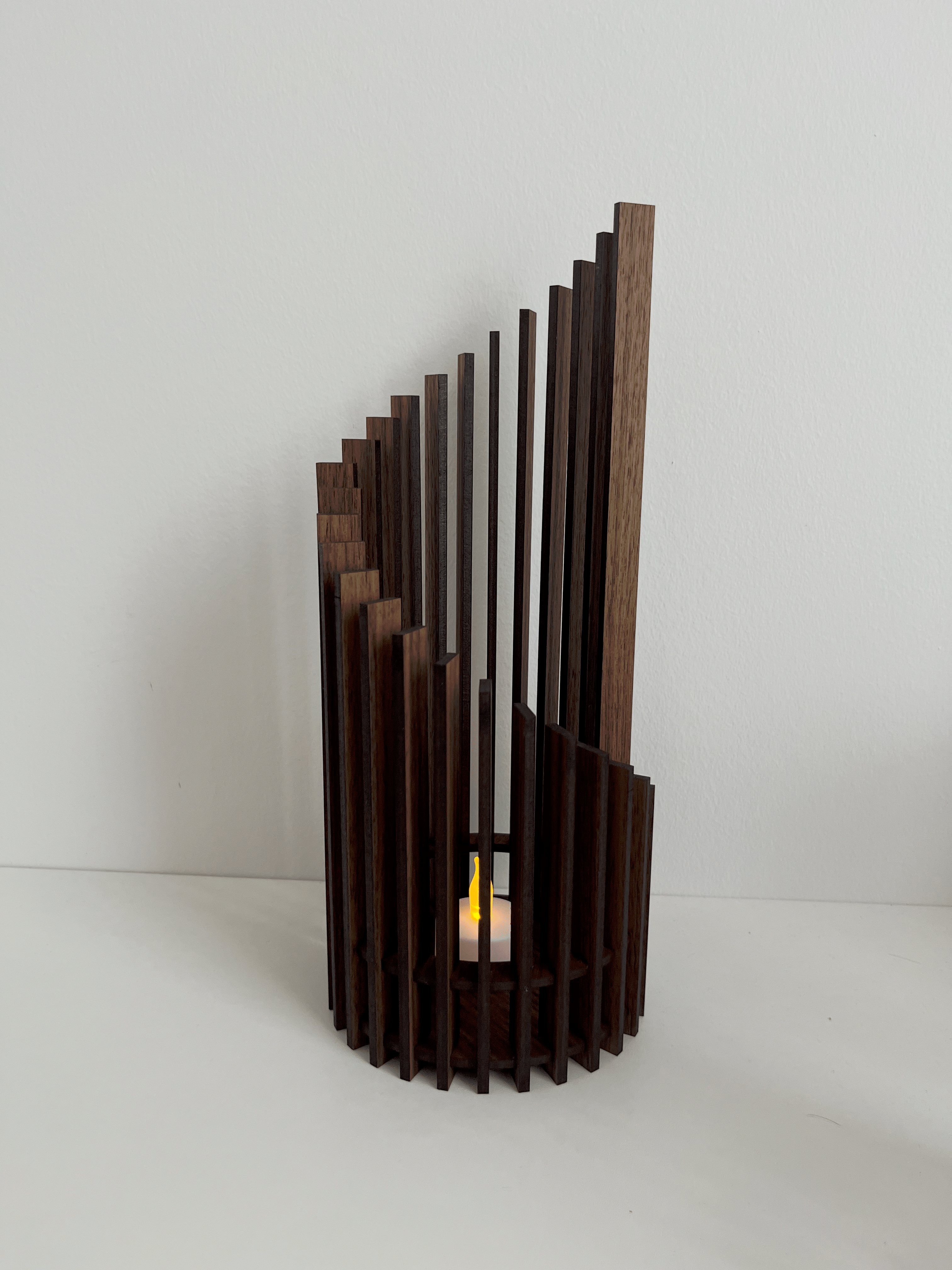 Lanterne i valnød - Cylinder
