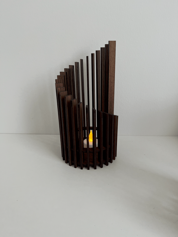 Lanterne i valnød - Cylinder
