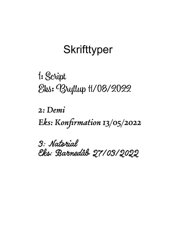 Skrifttyper